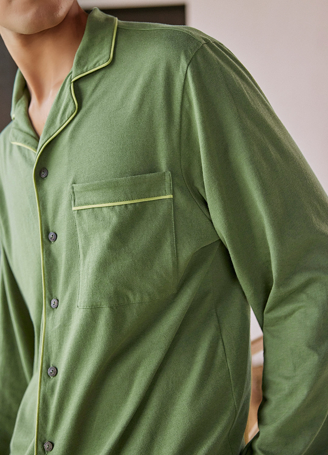 Green Jersey Slumber Shirt