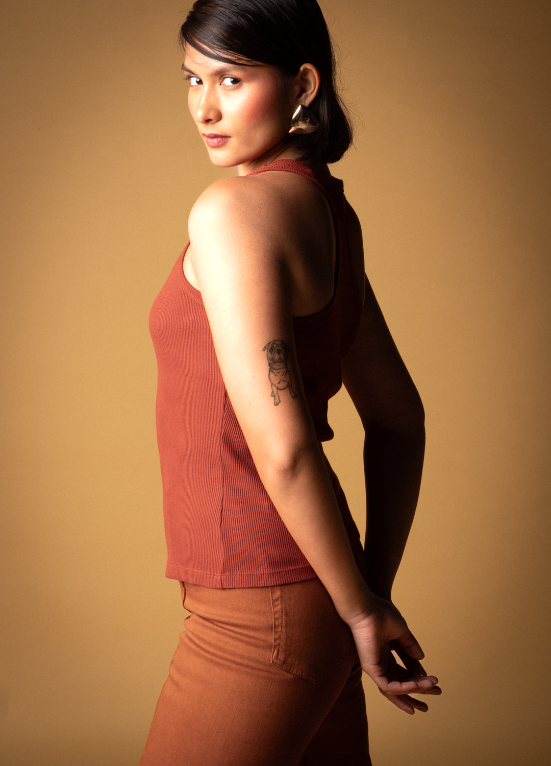 Syrah Red Racerback Organic Cotton Tank Top For Women Online