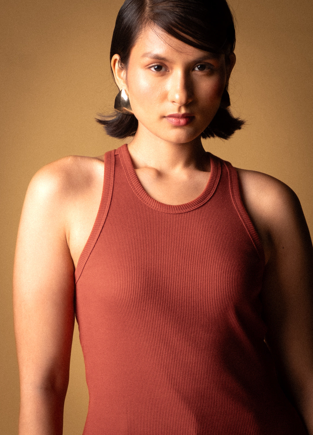 Syrah Red Racerback Organic Cotton Tank Top For Women Online