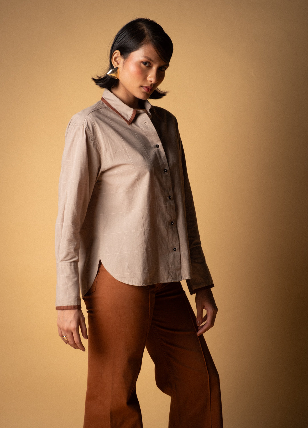 Taupe Tailored Shirt