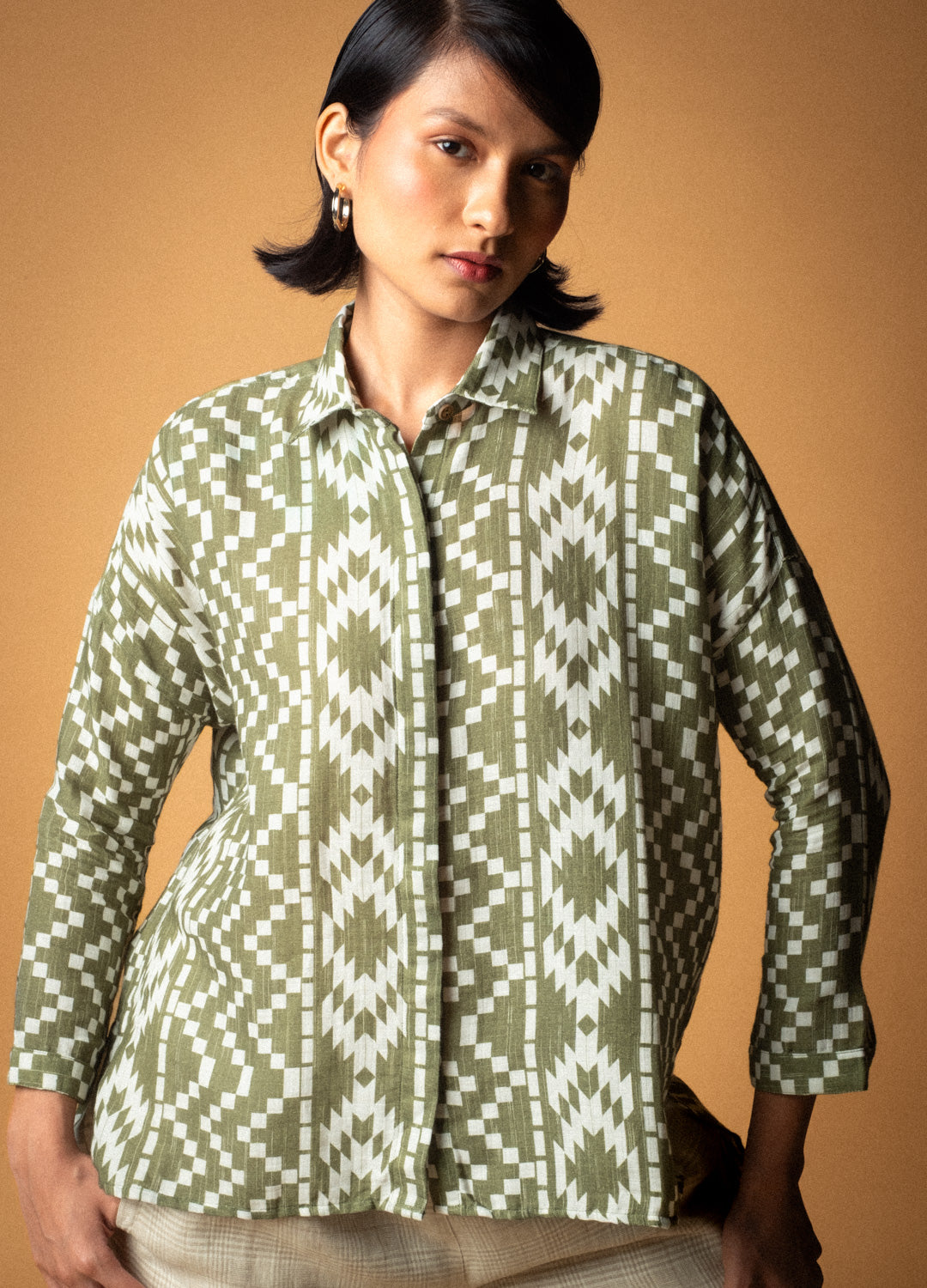 Vera Back-Detail Muslin Shirt For Women Online