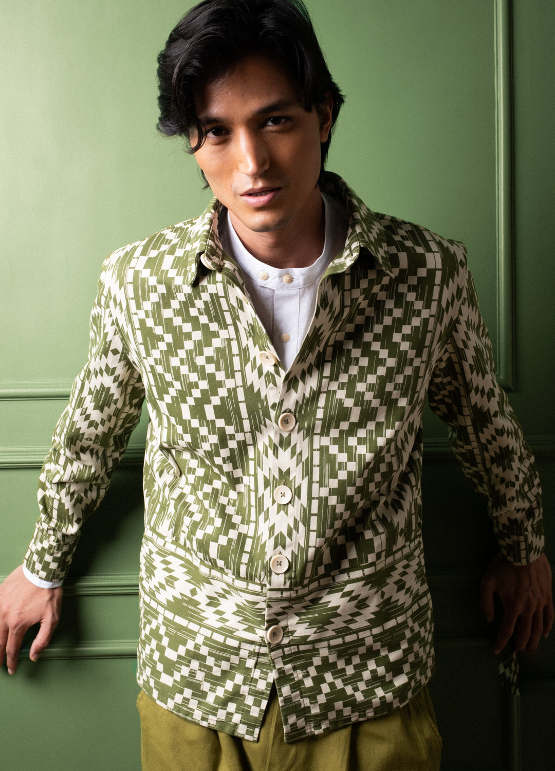 Vera Pocket Woven Shacket