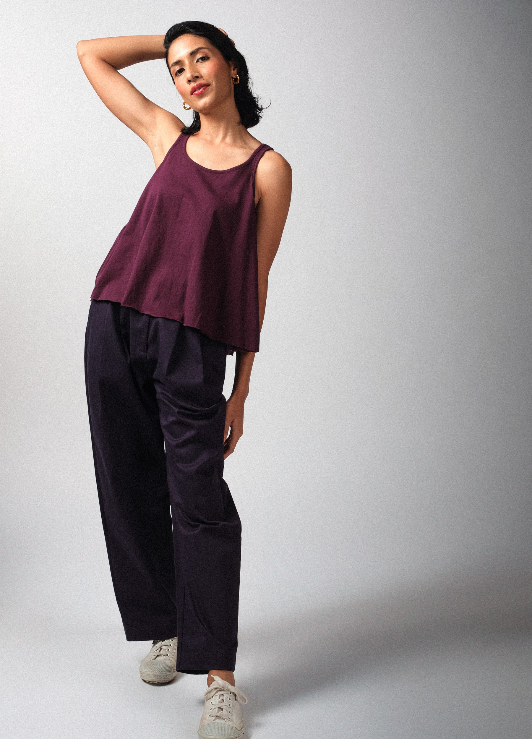 Vin Pink Flared Tank