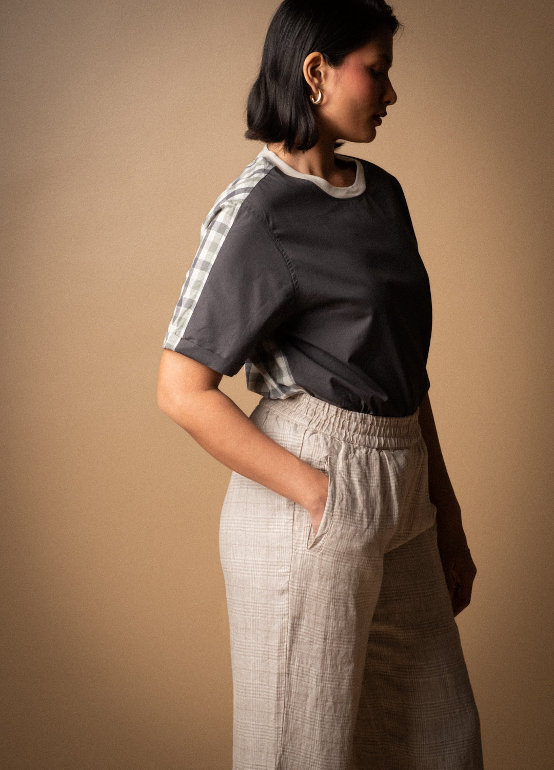 Charcoal Split Everyday Tee