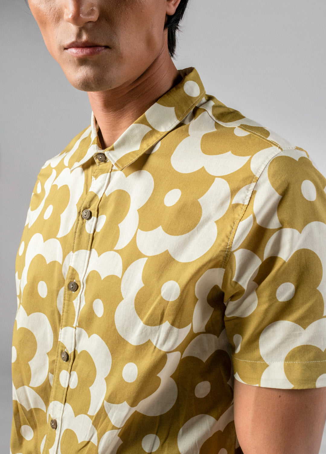 Avocado Floral Half-Sleeve Shirt