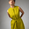  Avocado Green Organic Cotton Utility Dress For Women Online