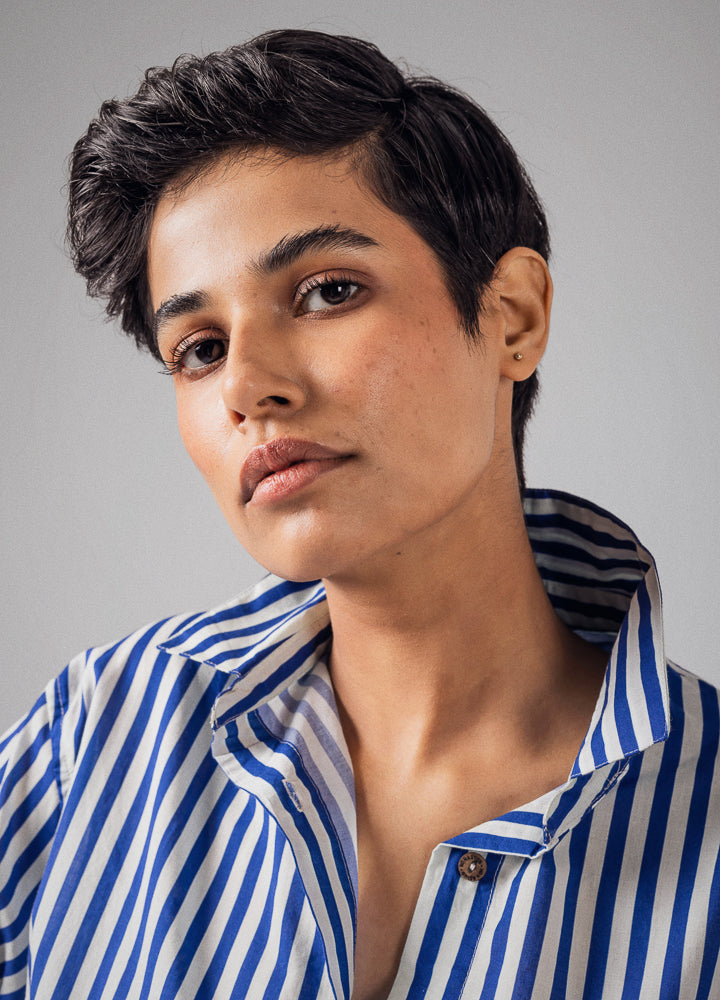 Cobalt Stripe Anywhere Shirt