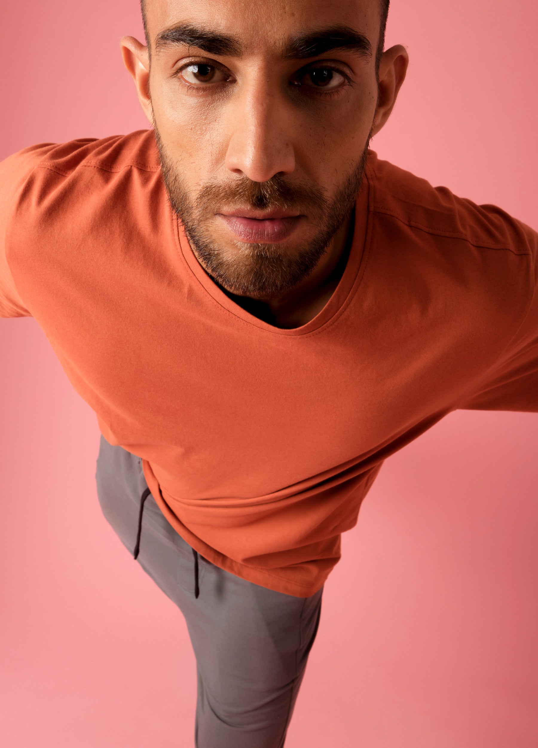 Ginger Orange Sustainable Organic Cotton Classic Tees For Men Online