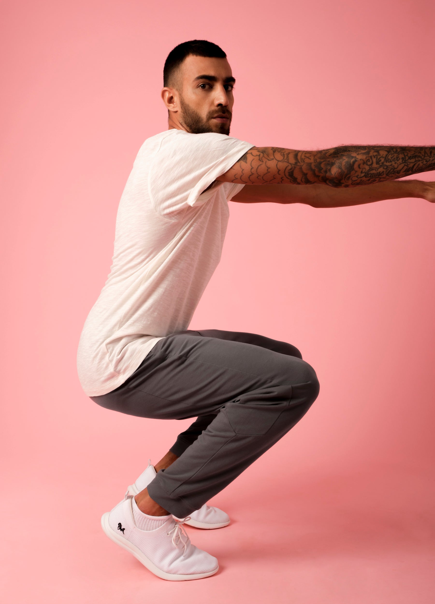  Ivory White Sustainable Organic Cotton Classic Tees For Men Online