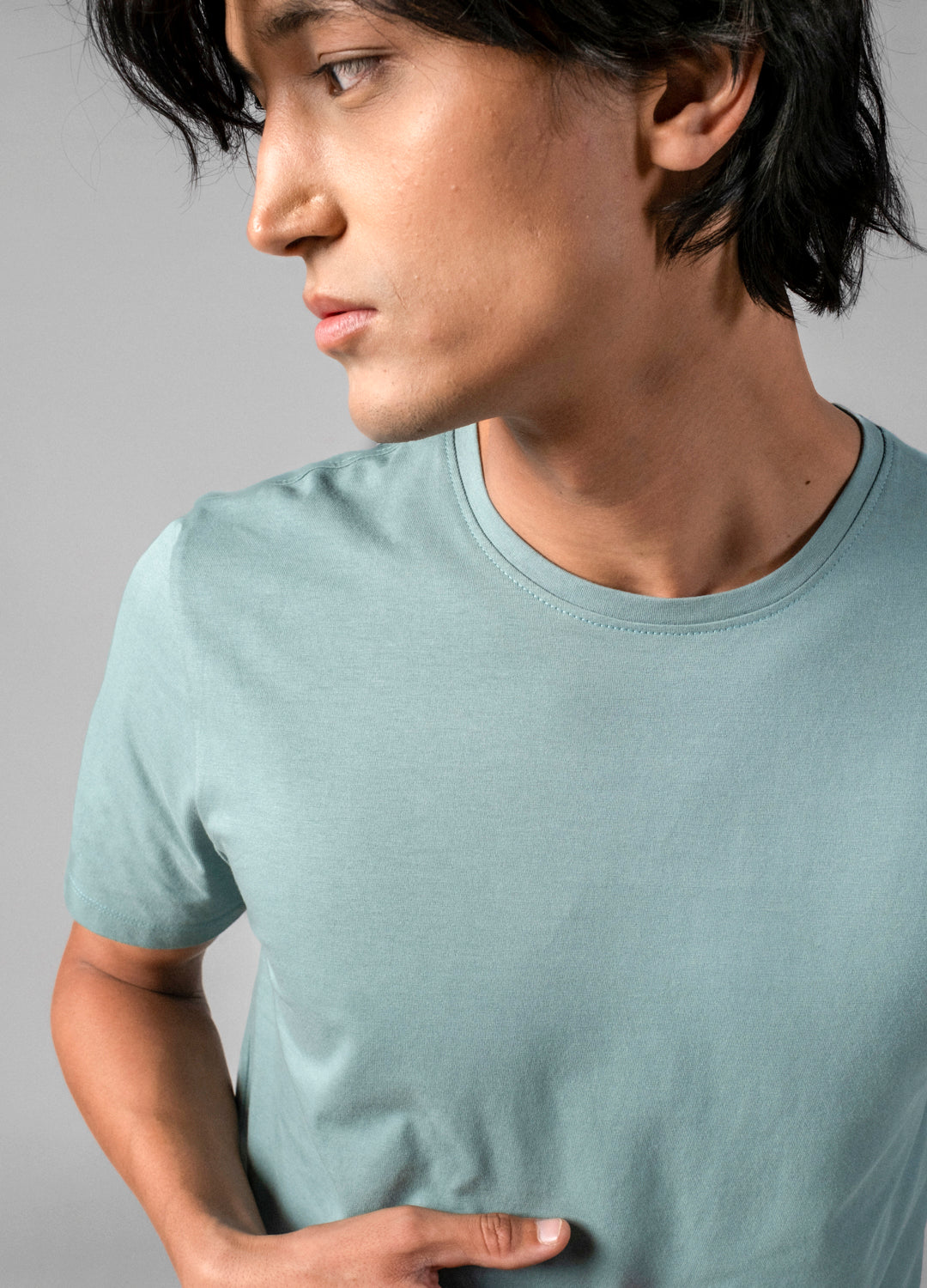  Nile Blue Organic Cotton Classic Tees For Men Online