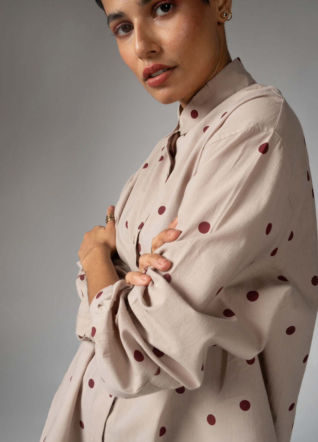 Syrah Organic Cotton Polka Dot Shirt For Women Online
