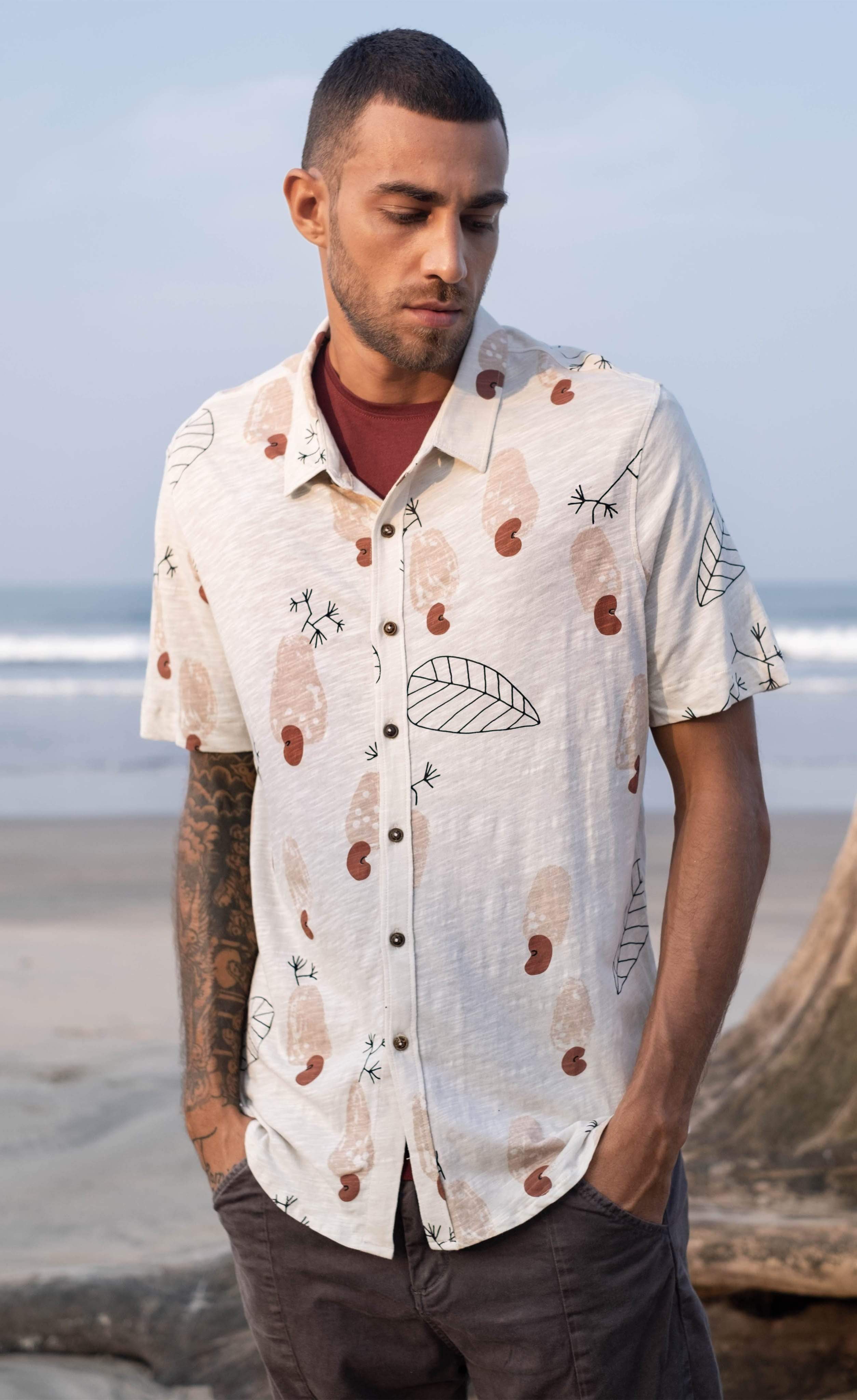 Agonda Half Sleeve Shirt-No Nasties - Organic Cotton Clothing
