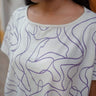 Amelia Anywhere White Printed Organic Cotton Top For Women Online