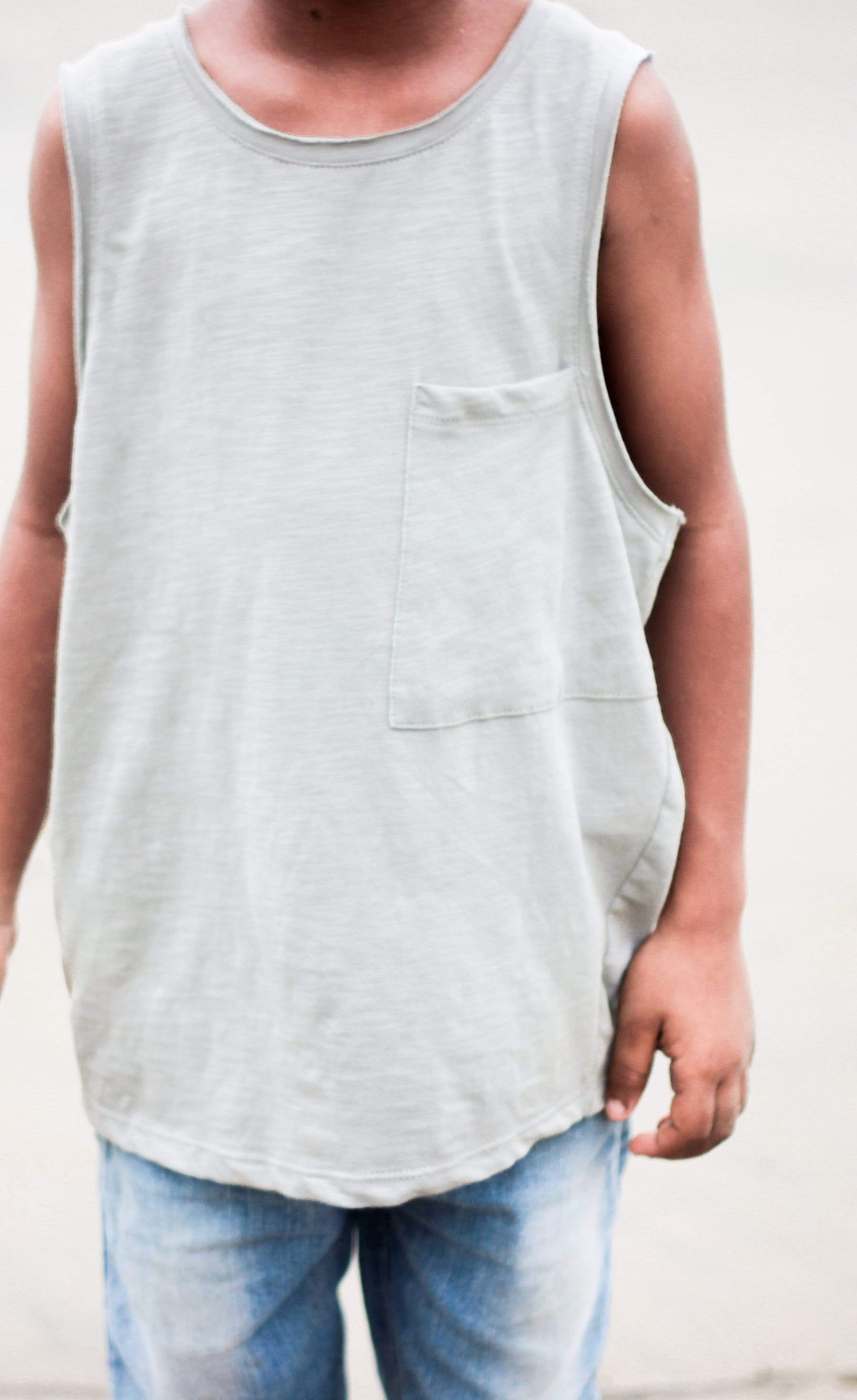 Ari Baggy Pocket Tank-No Nasties - Organic Cotton Clothing