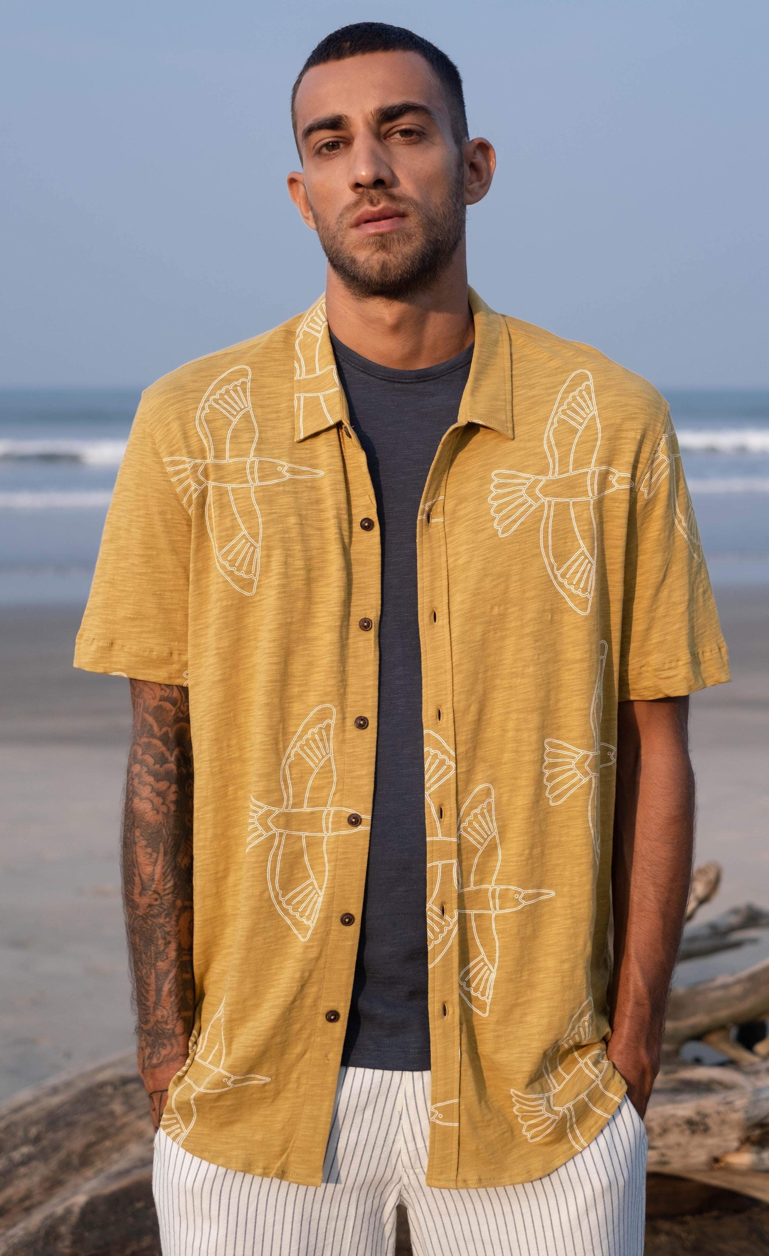 Ashvem Half Sleeve Shirt-No Nasties - Organic Cotton Clothing