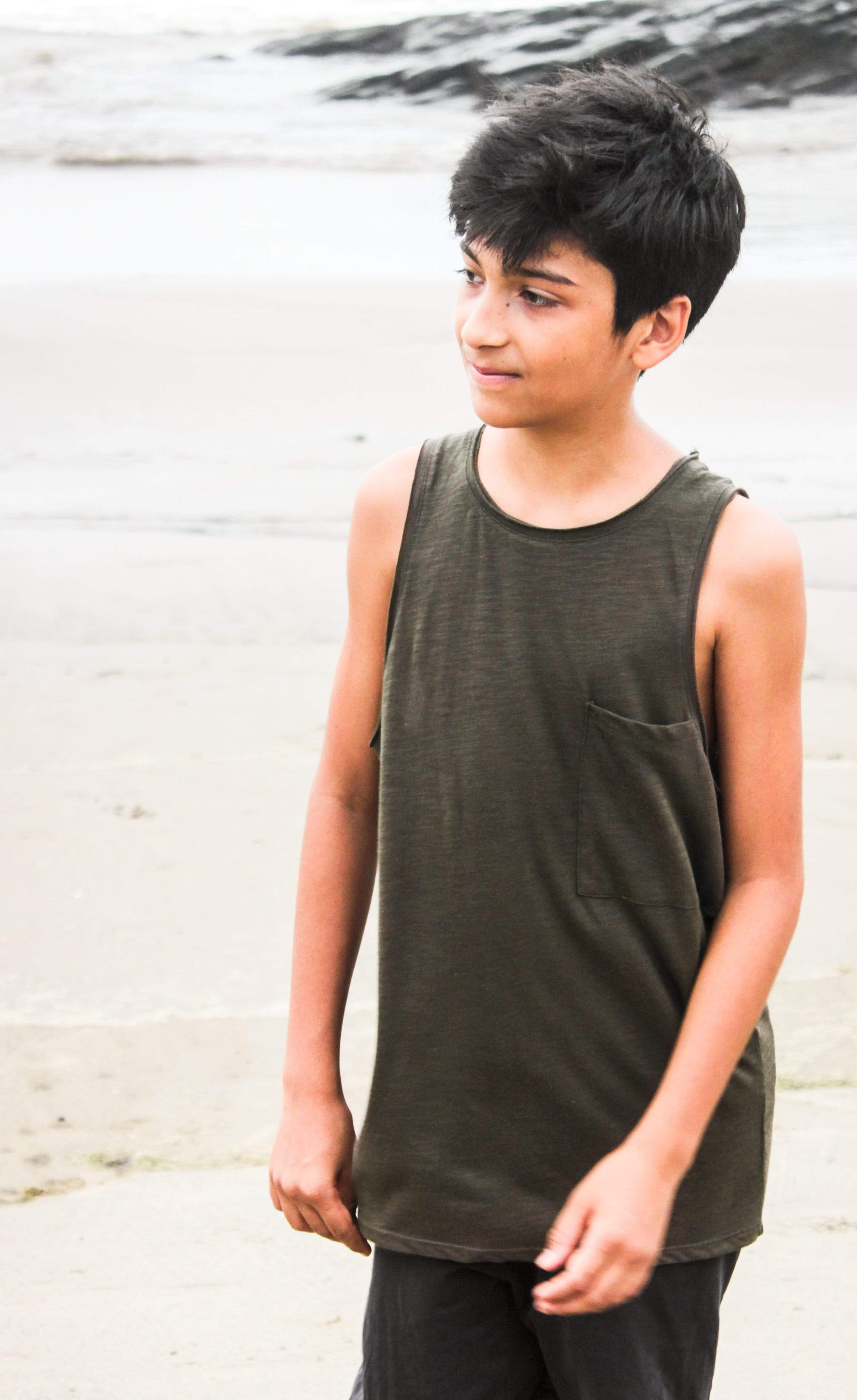 Ayaan Baggy Pocket Tank-No Nasties - Organic Cotton Clothing