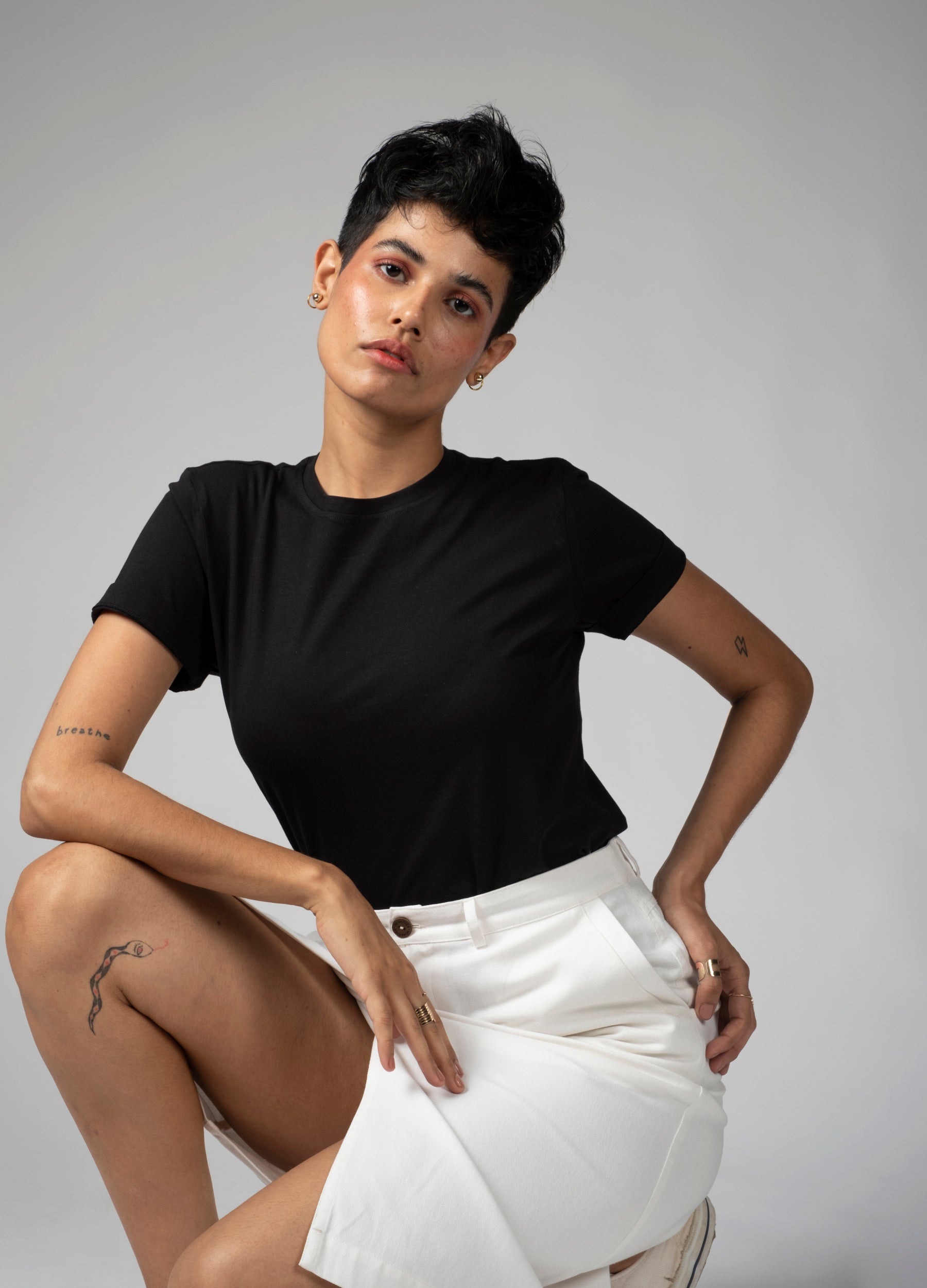 Black Basic Tee