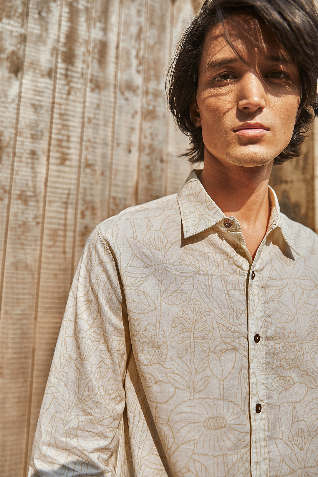 Botanica Floral Organic Cotton Full Sleeve Everyday Shirt For Men Online