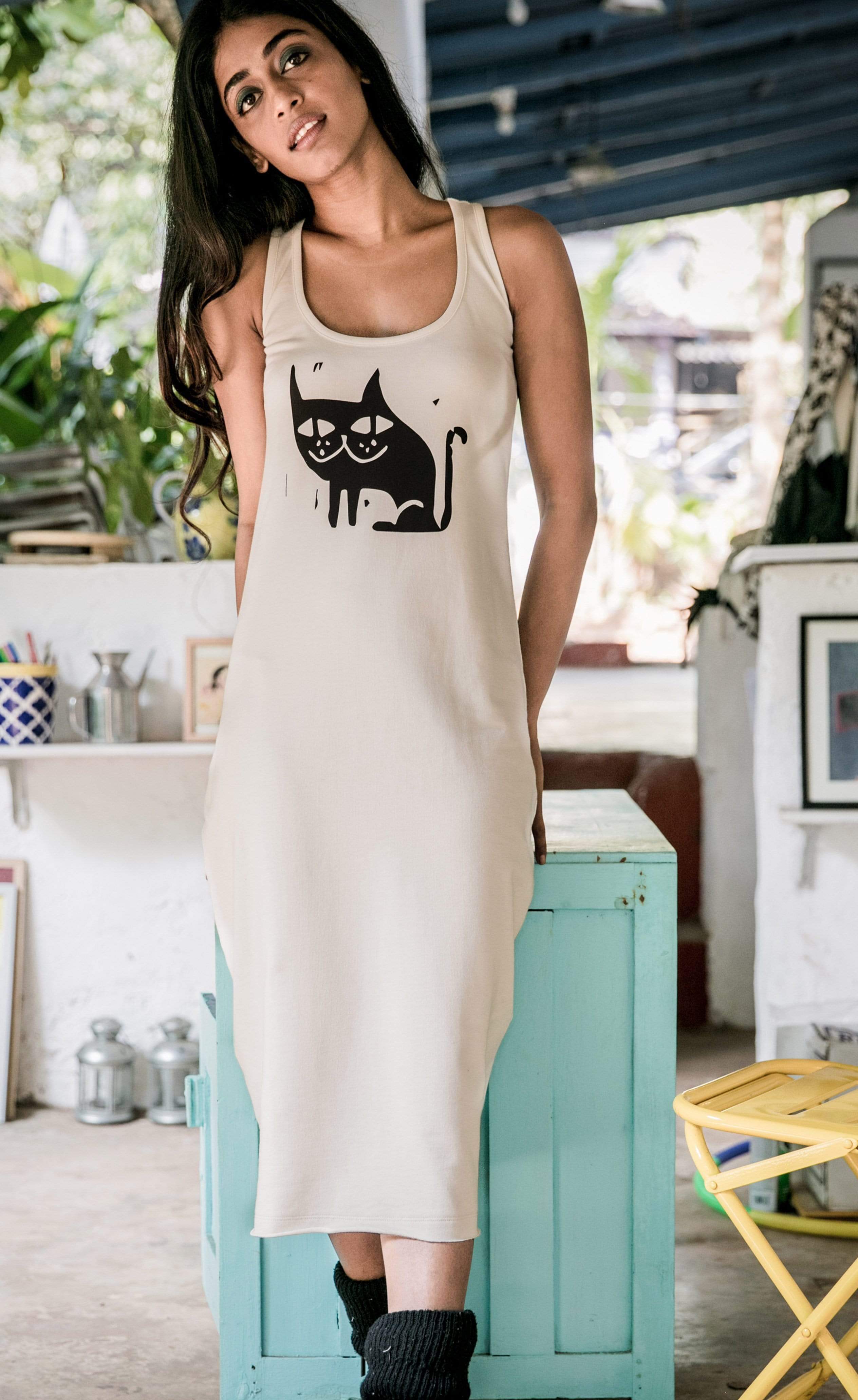 Catalie Portman Tank Dress-No Nasties - Organic Cotton Clothing