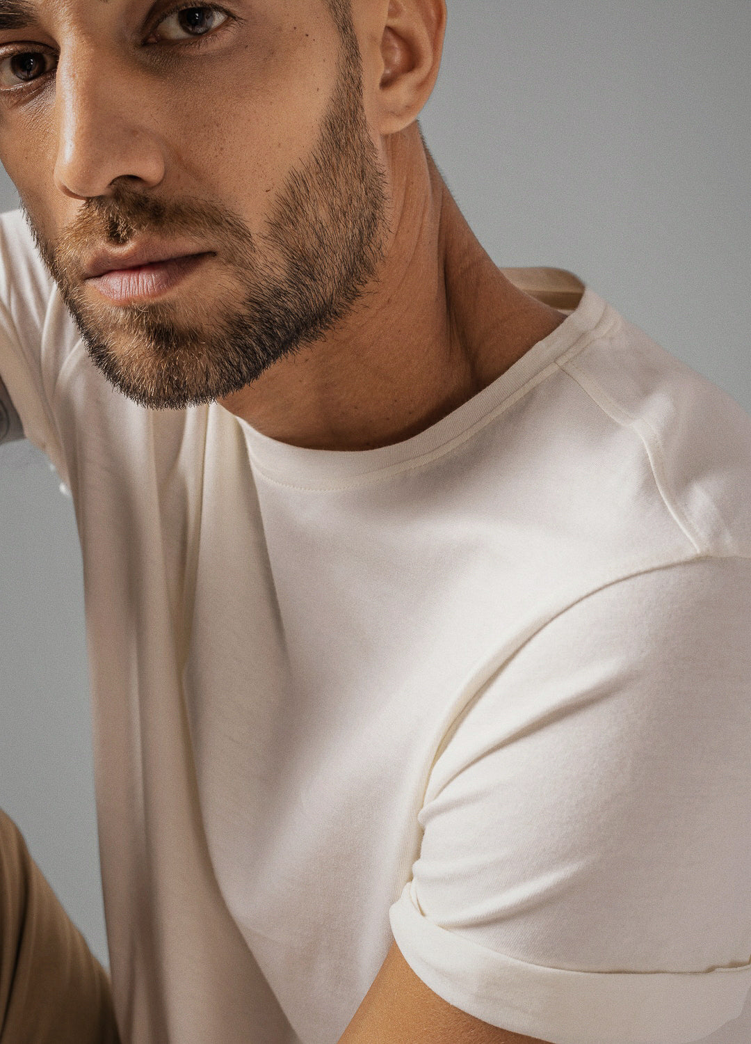  Coconut Milk White Sustainable Cotton Classic Tees For Men Online