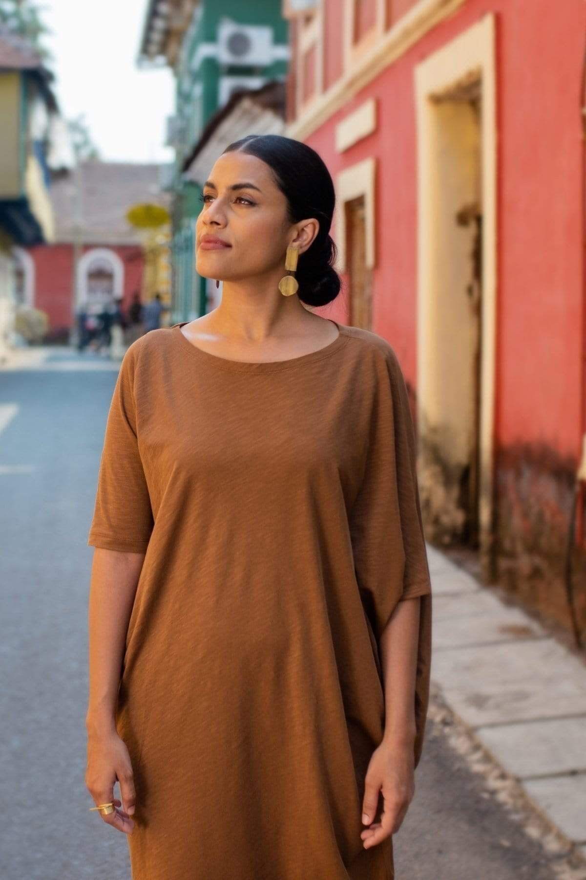 Esperanza Drape Dress-No Nasties - Organic Cotton Clothing