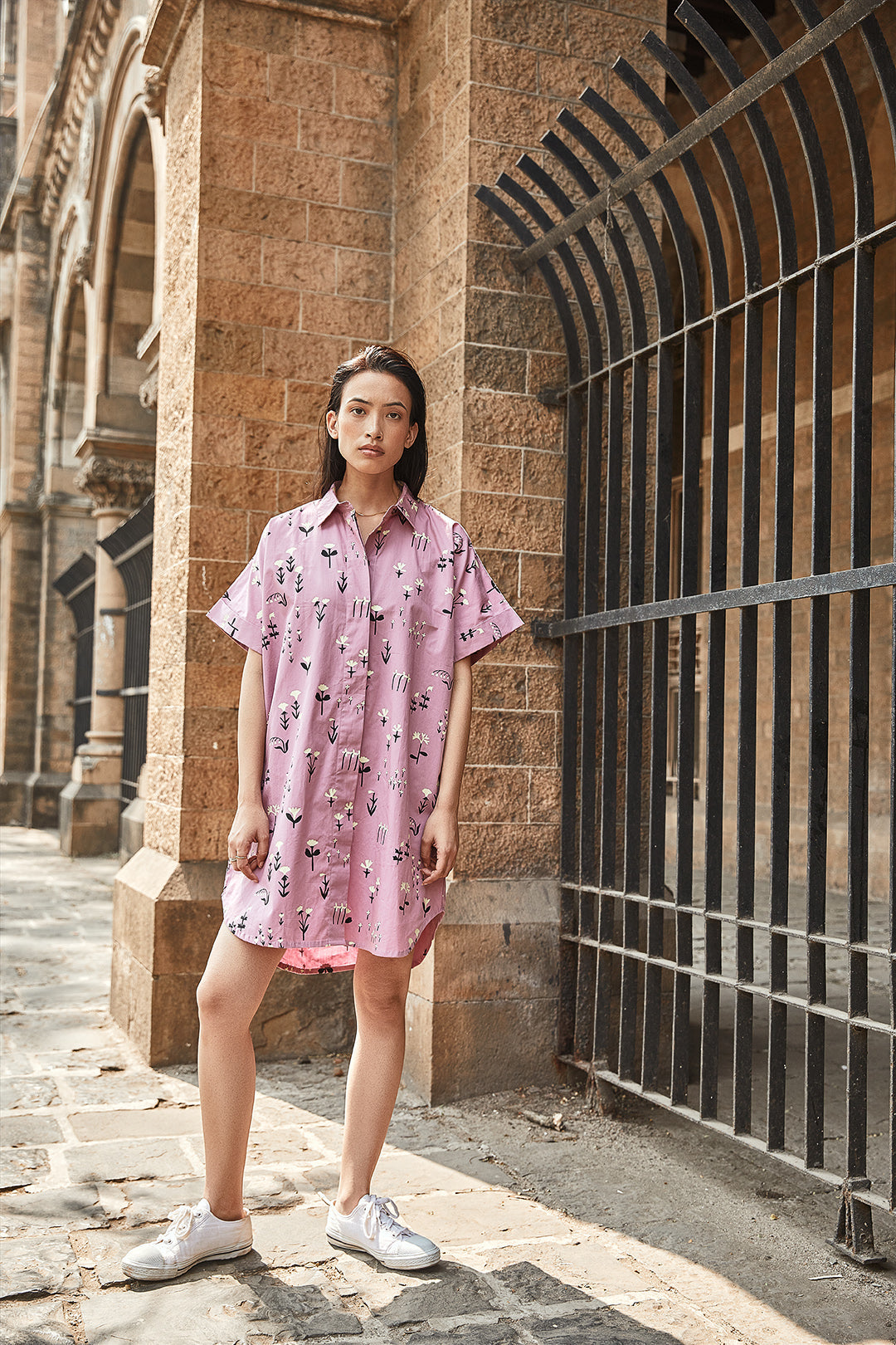 Flora Shirt Dress-No Nasties - Organic Cotton Clothing