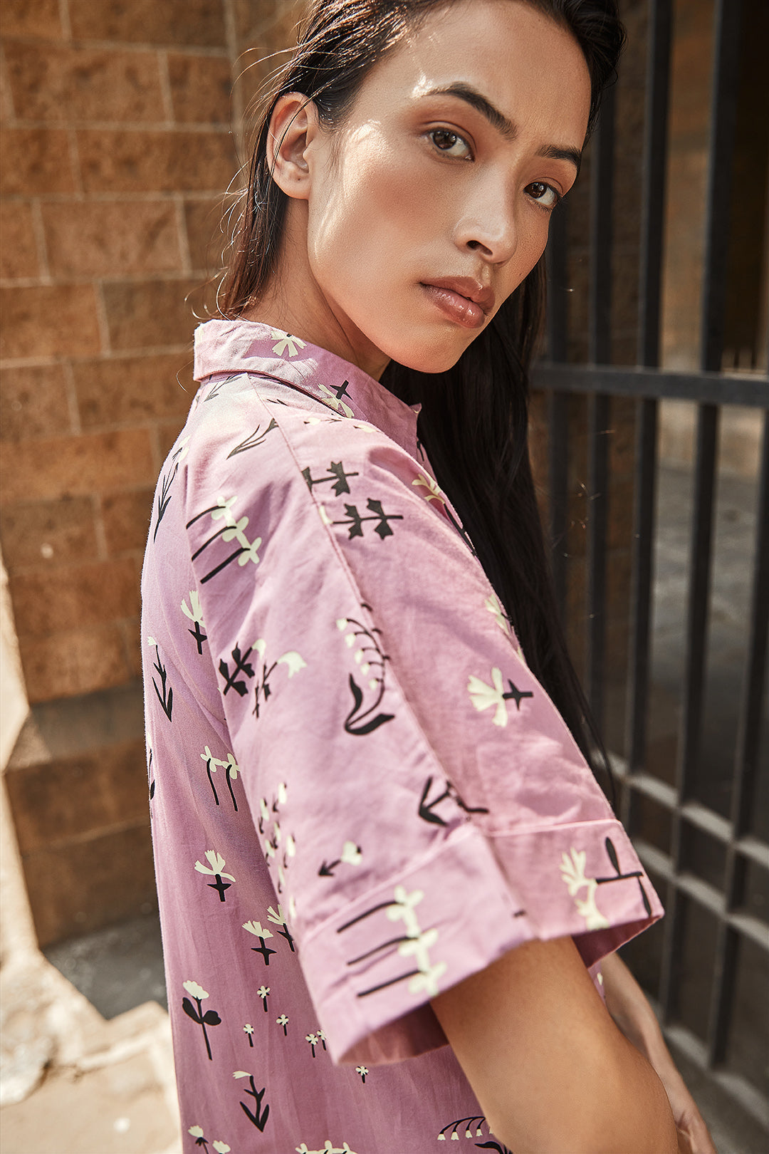 Flora Shirt Dress-No Nasties - Organic Cotton Clothing