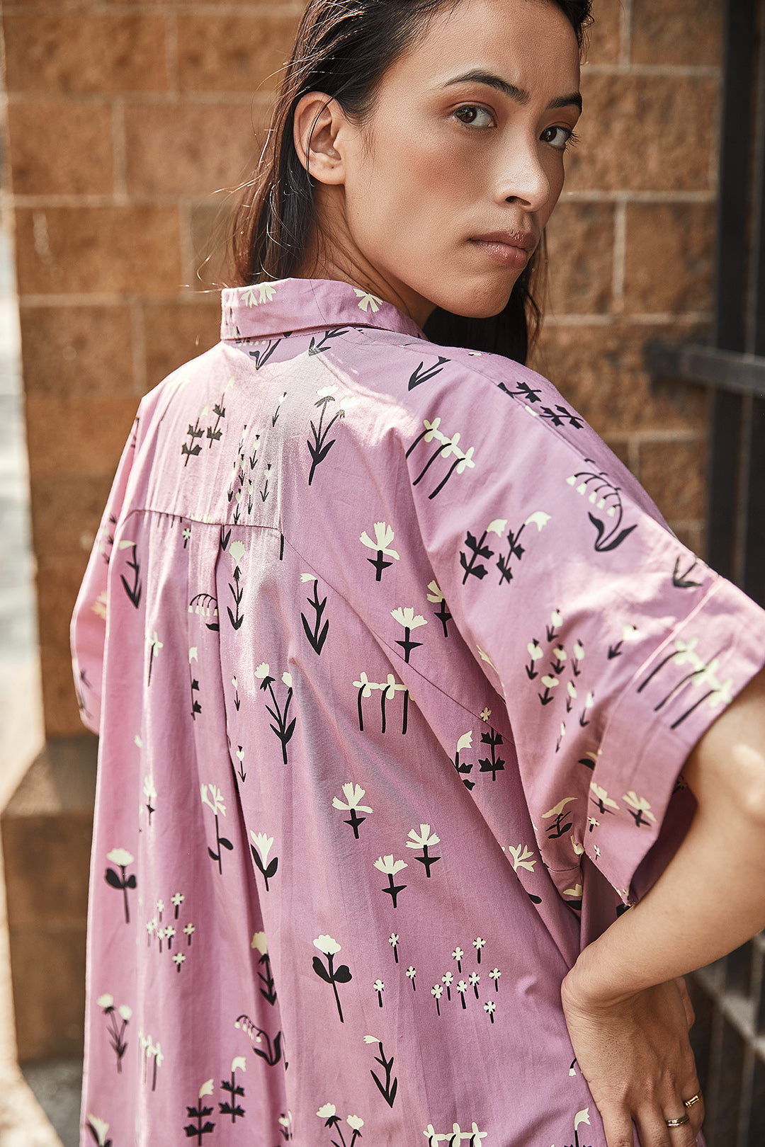 Flora Shirt Dress-No Nasties - Organic Cotton Clothing