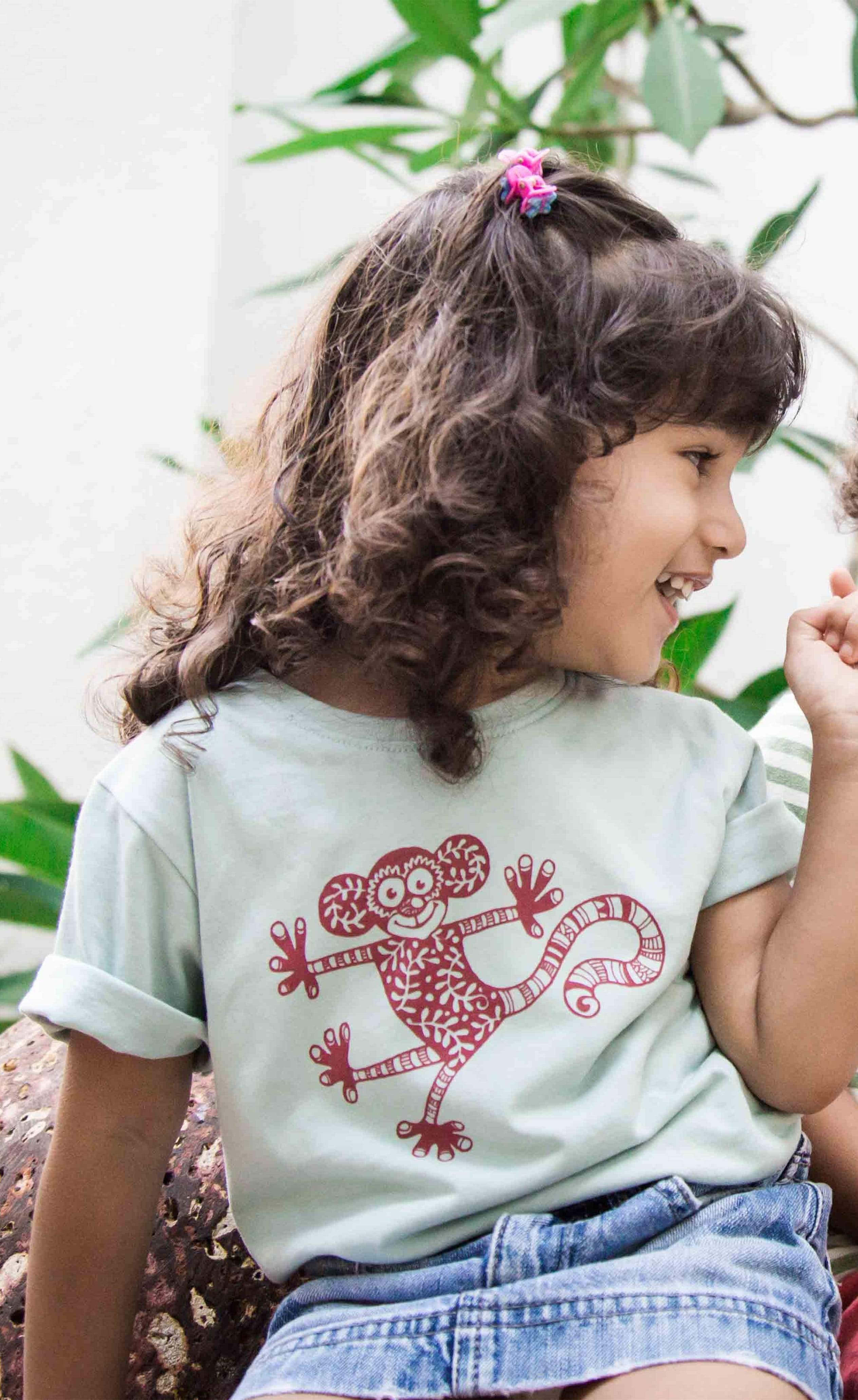 Flunkie The Monkey Unisex Tee-No Nasties - Organic Cotton Clothing