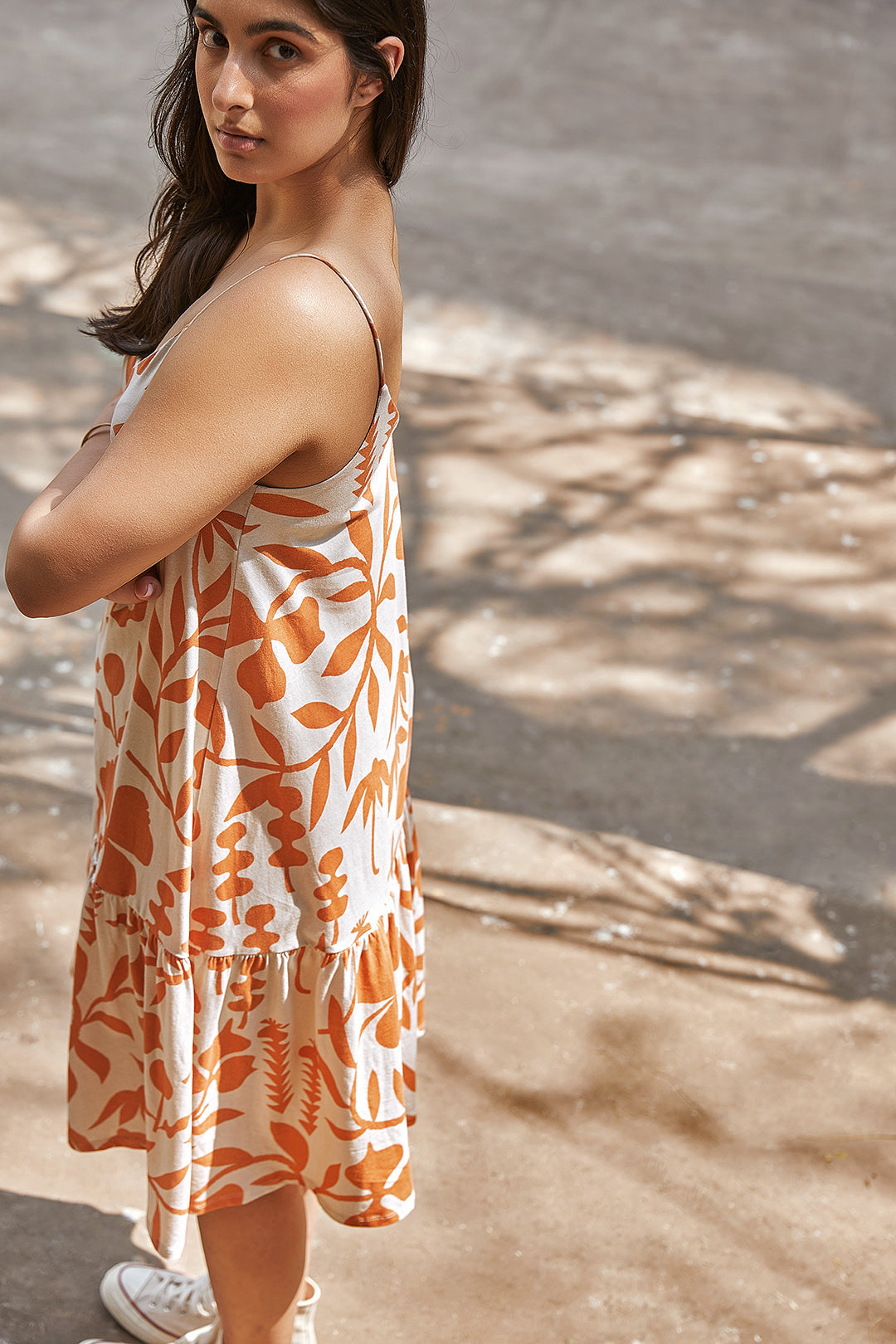 Garden Tiered Dress-No Nasties - Organic Cotton Clothing