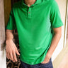  Gecko Green Sustainable Cotton Polo Neck T Shirt For Men Online