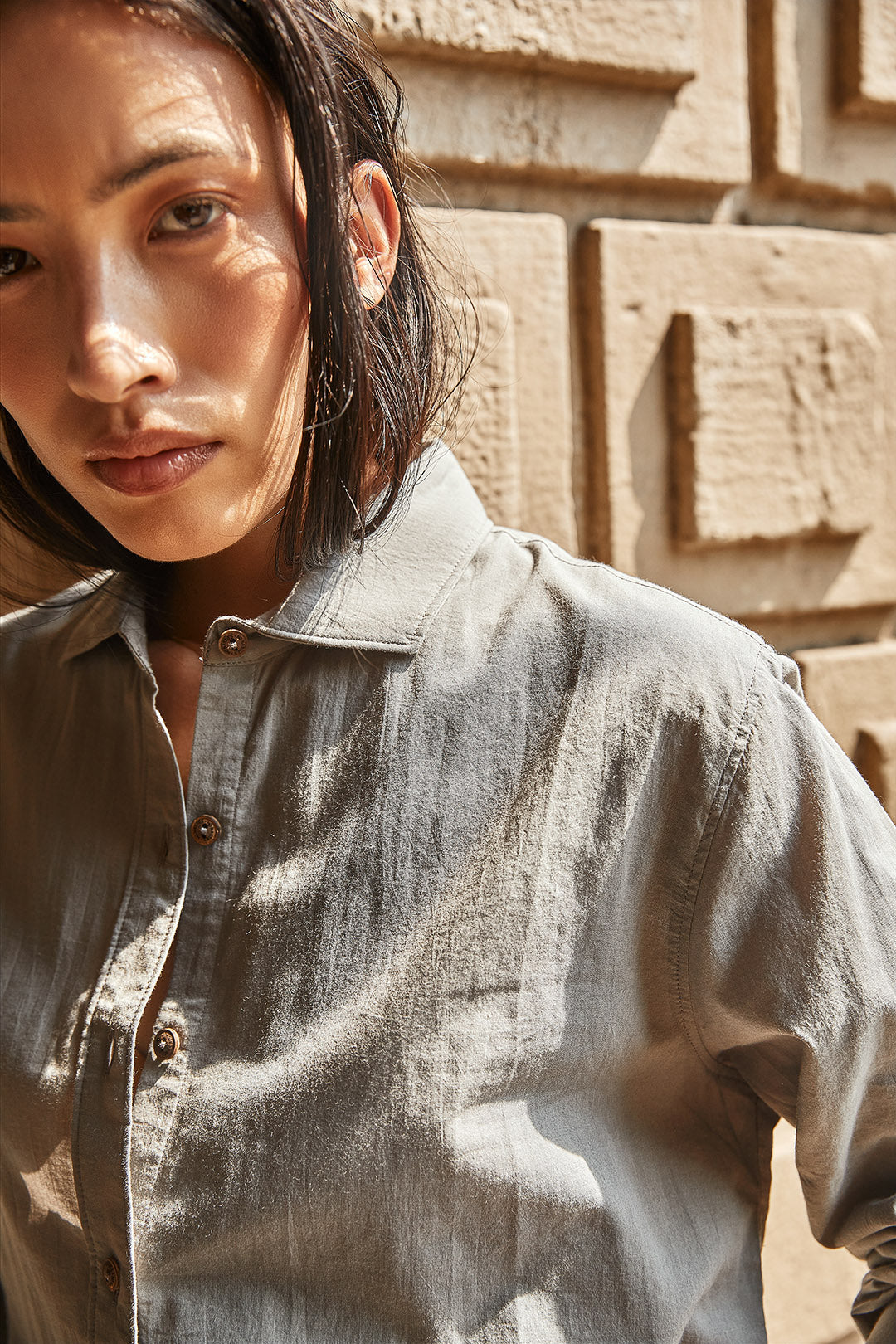 Gomeisa Boyfriend Shirt-No Nasties - Organic Cotton Clothing