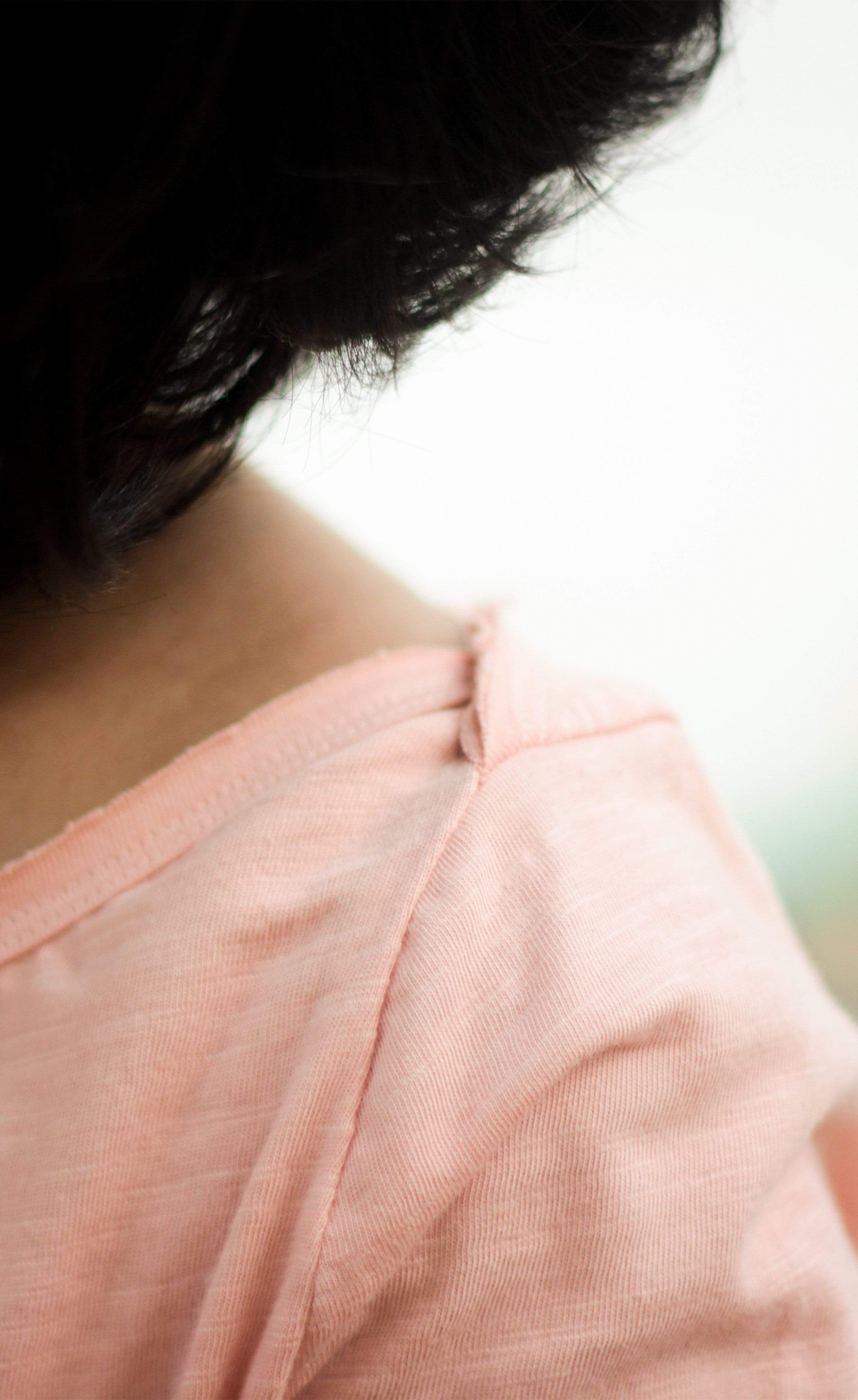 Inika Overlap Shoulder Top-No Nasties - Organic Cotton Clothing