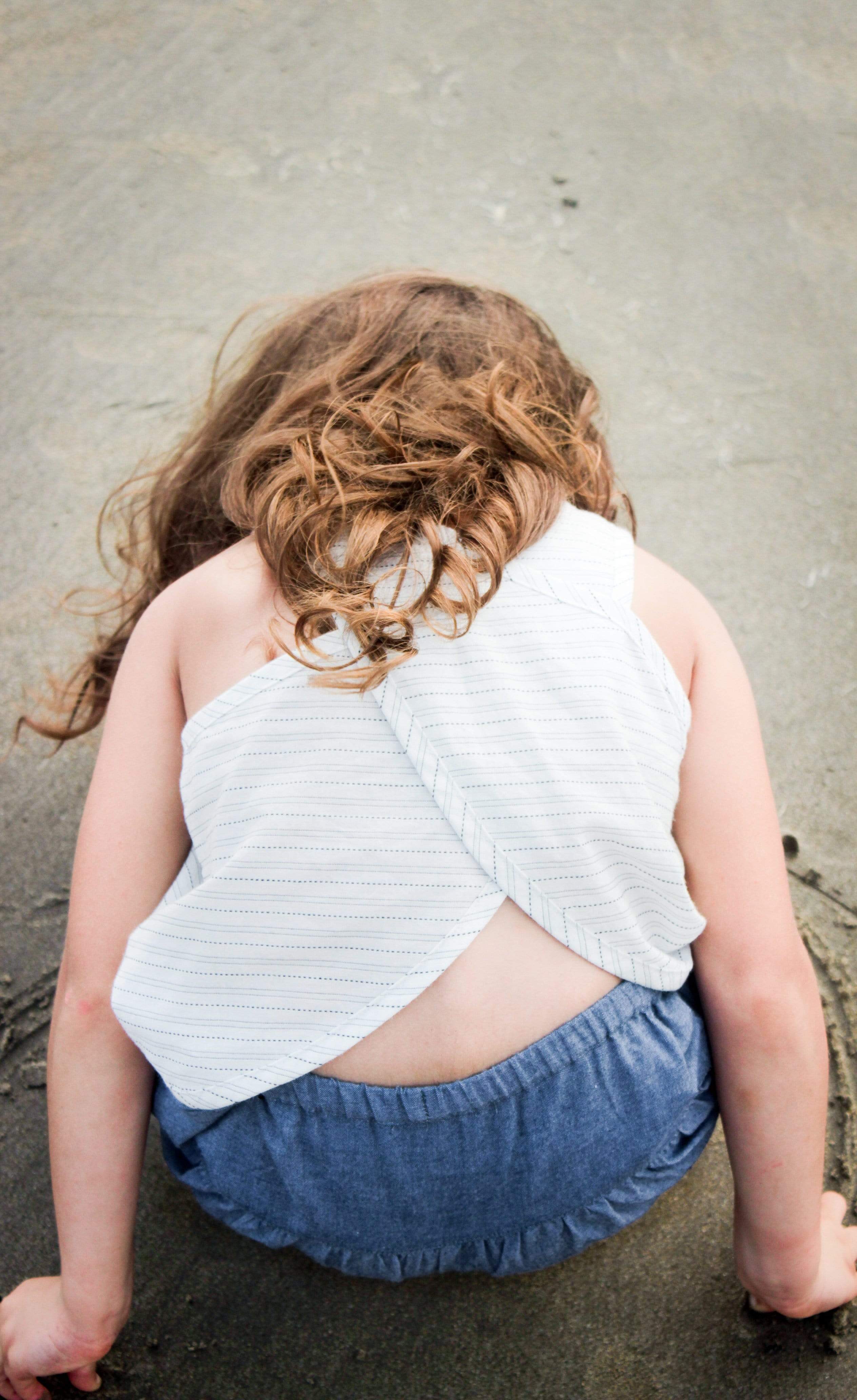 Miraya Overlap Back Top-No Nasties - Organic Cotton Clothing