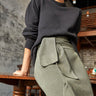  Sustainable Moss Green Slim Knit Skirt For Women Online