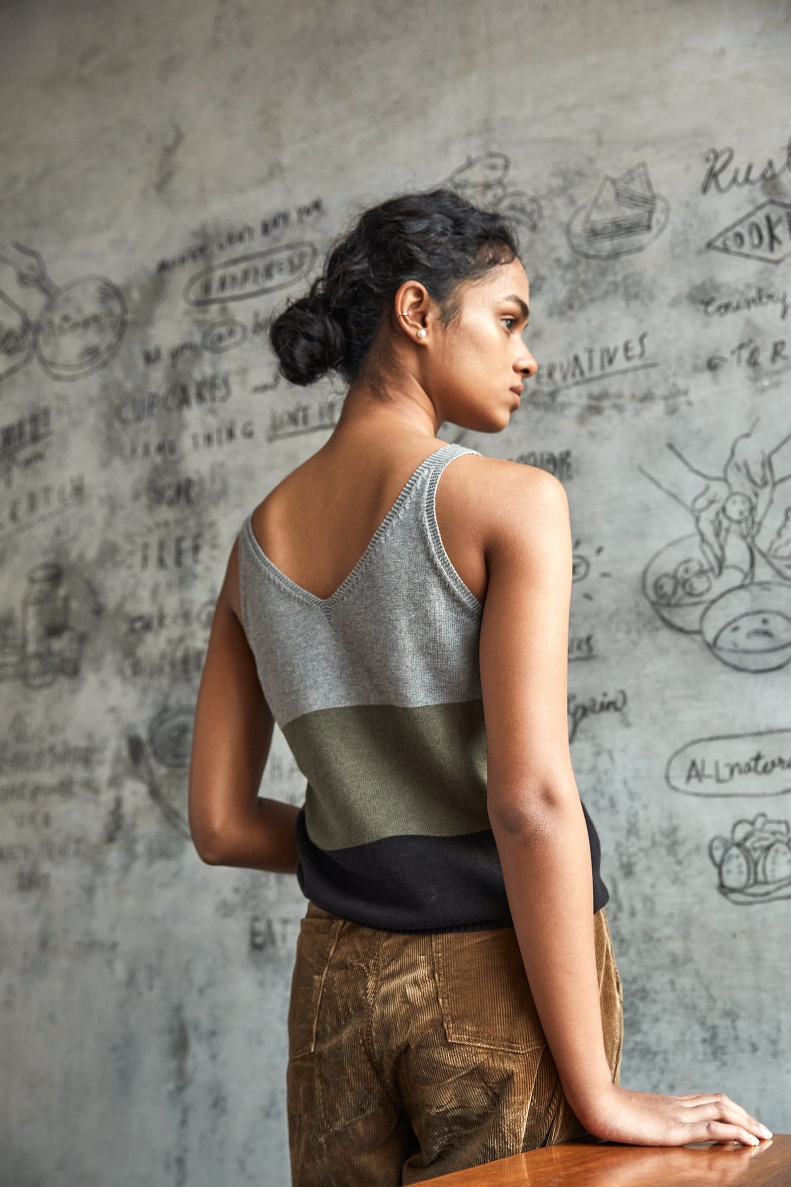 Moss V-Neck Tank-No Nasties - Organic Cotton Clothing