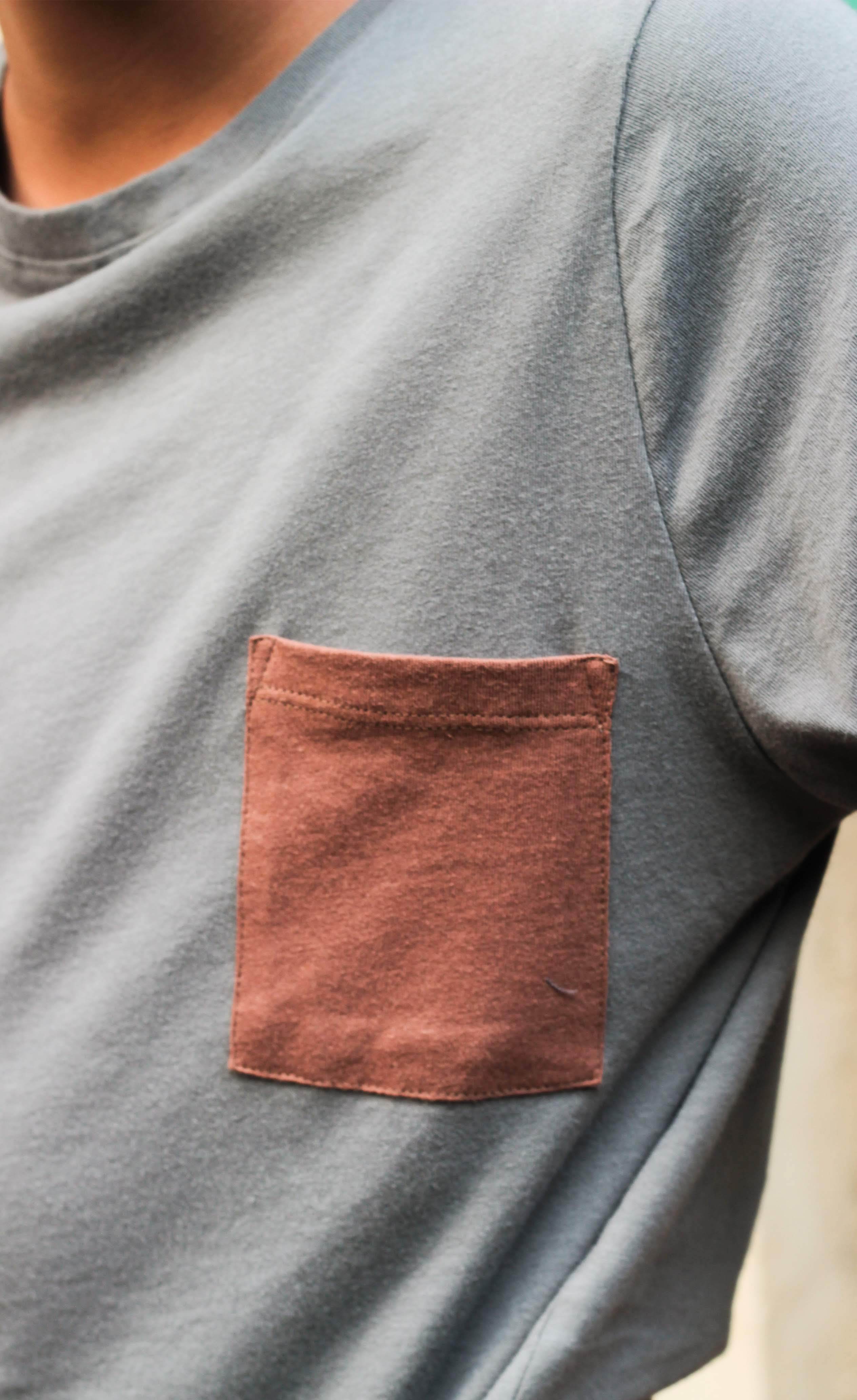 Nevaan Contrast Pocket Tee-No Nasties - Organic Cotton Clothing