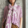 Sustainable Orchid Garden Pink Warm Winter Scarf For Women Online