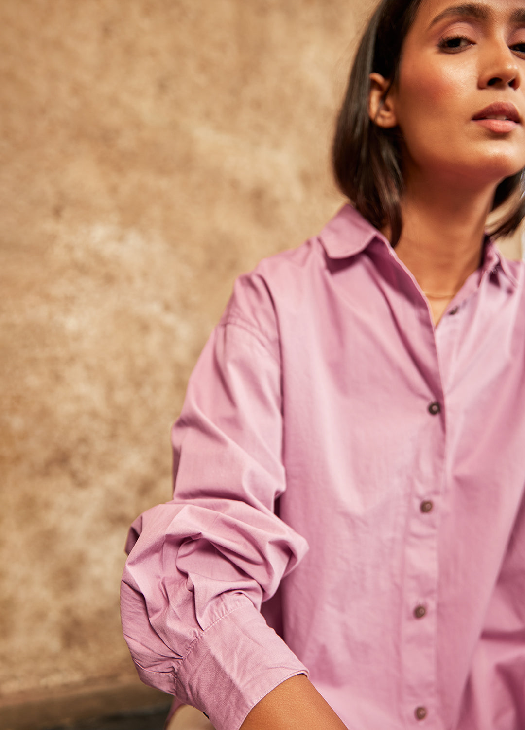 Orchid Oversized Shirt-No Nasties - Organic Cotton Clothing