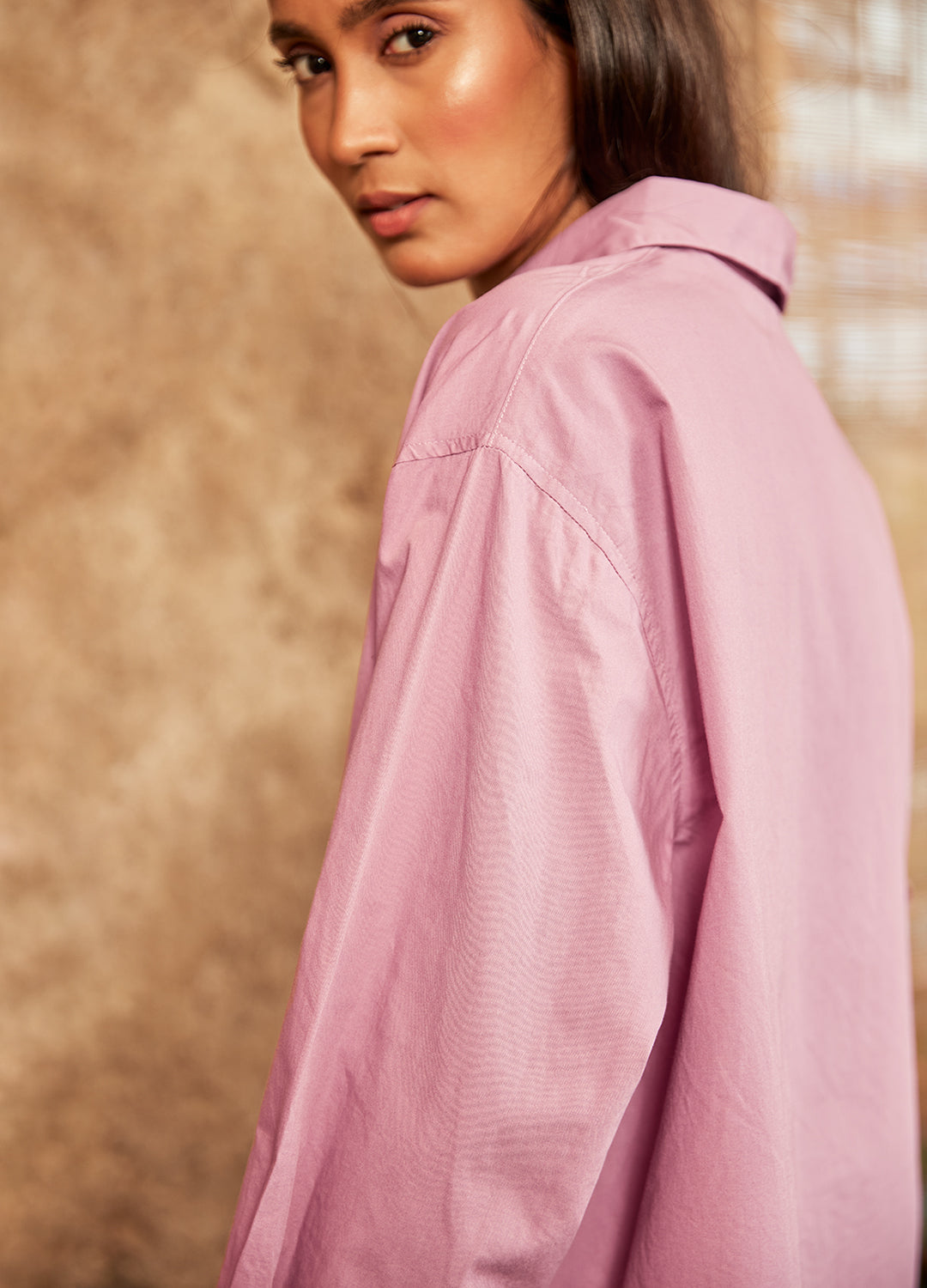 Orchid Oversized Shirt-No Nasties - Organic Cotton Clothing