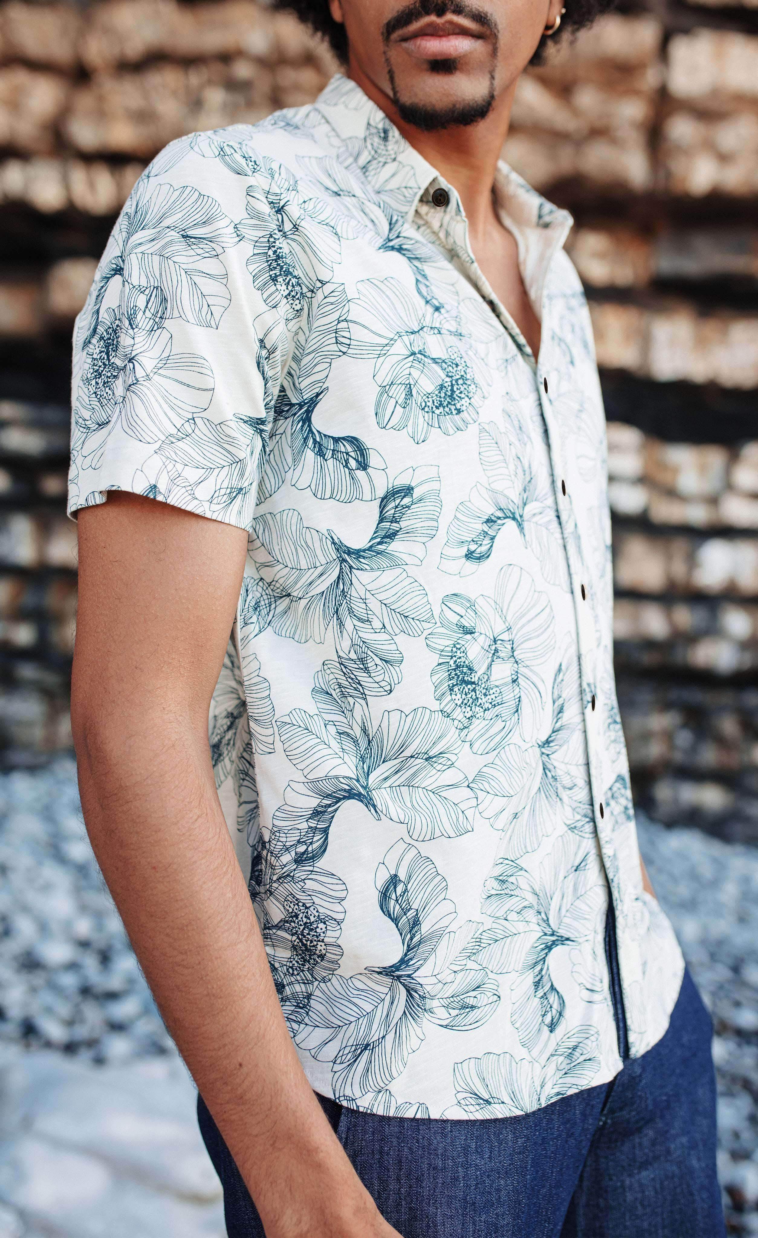 Reed Half-Sleeve Shirt-No Nasties - Organic Cotton Clothing