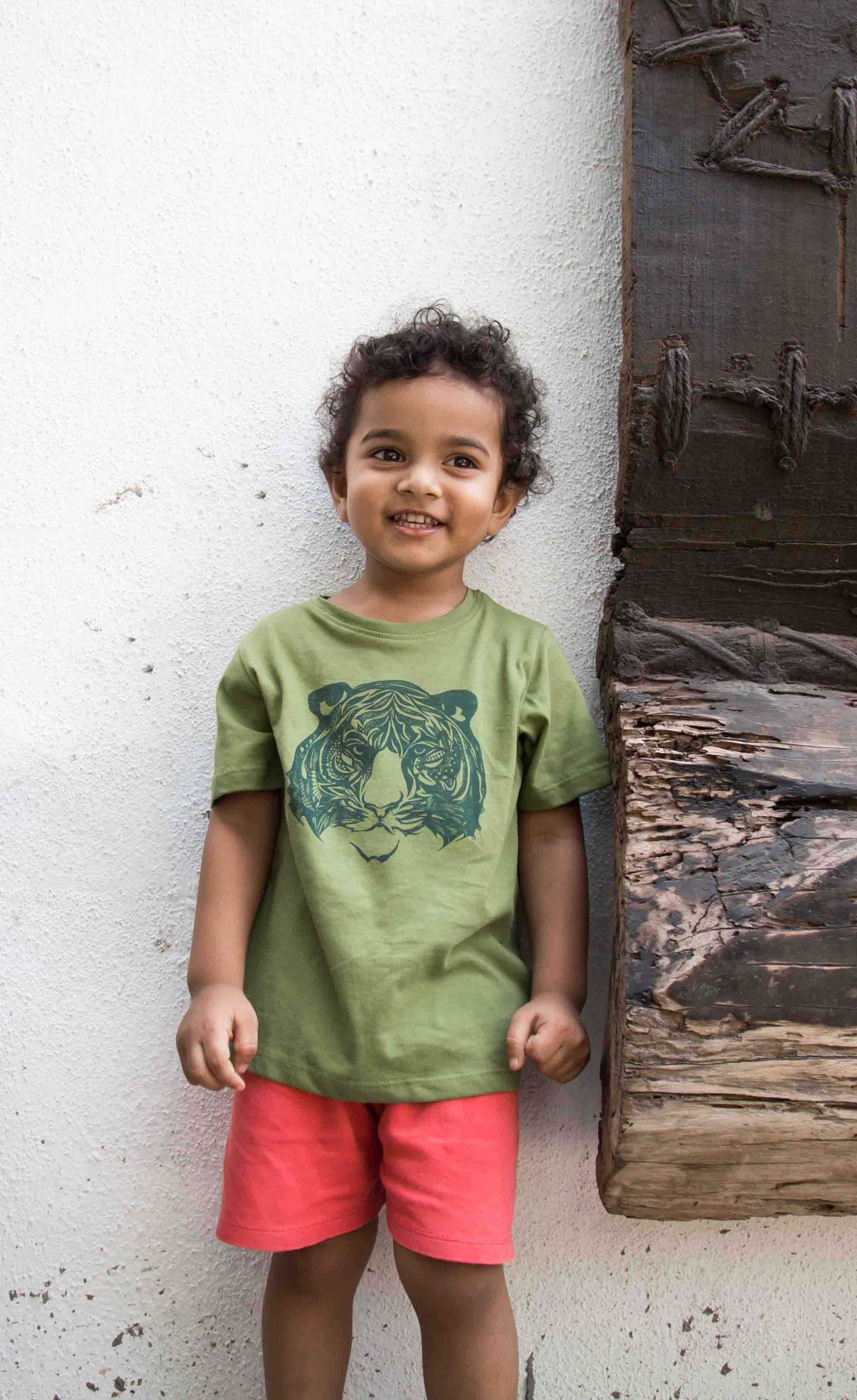 Roary The Tiger Unisex Tee-No Nasties - Organic Cotton Clothing