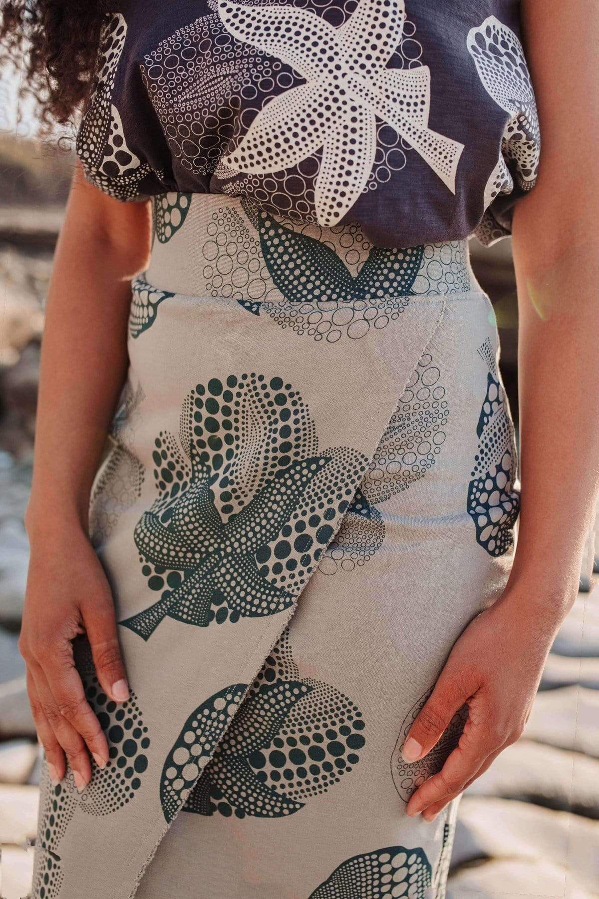 Viola Wrap Skirt-No Nasties - Organic Cotton Clothing
