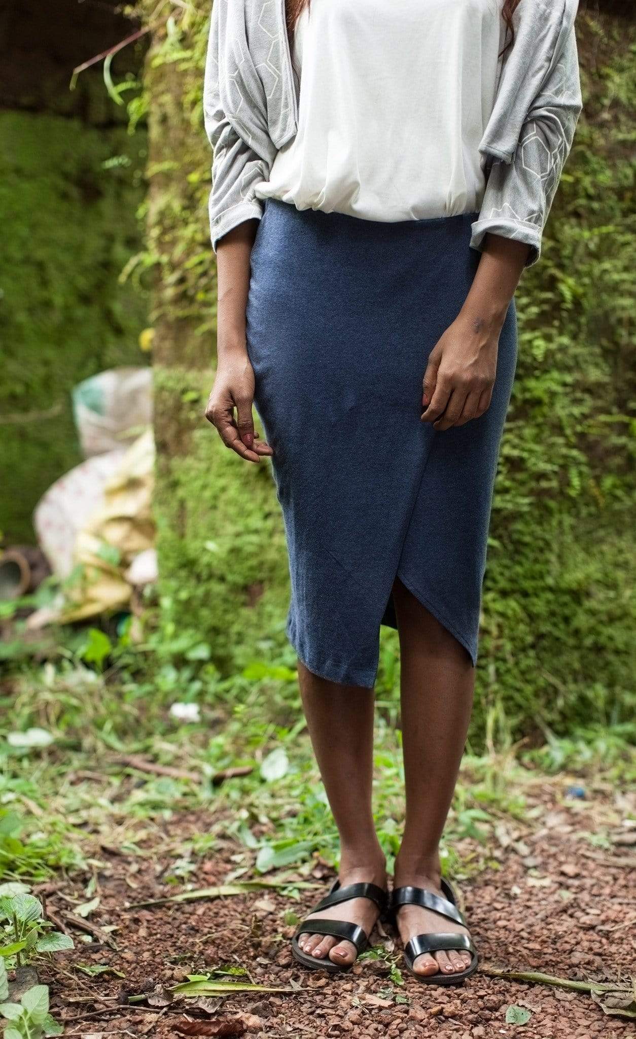 Willow Wrap Skirt-No Nasties - Organic Cotton Clothing