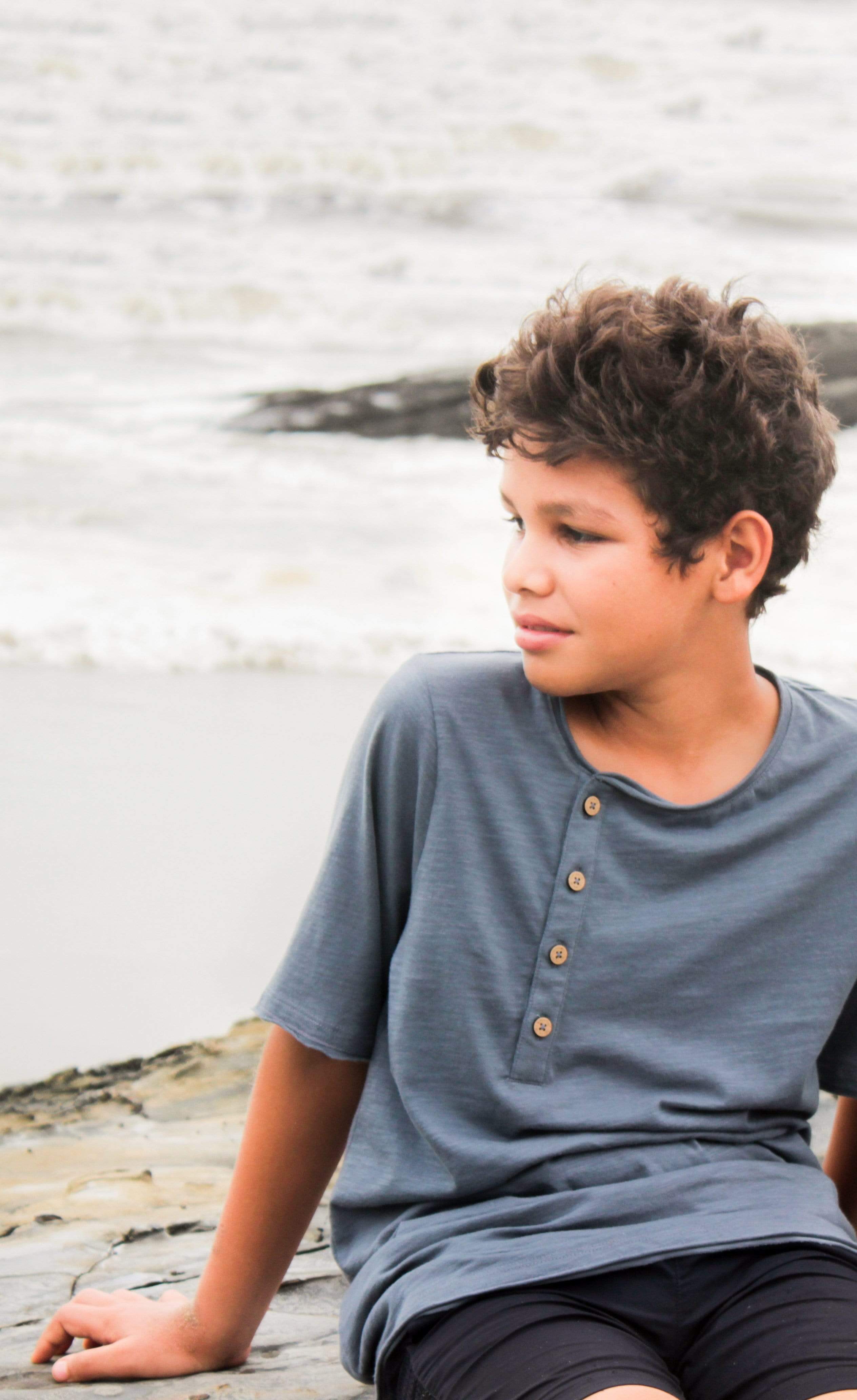 Zev Henley-No Nasties - Organic Cotton Clothing